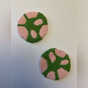 Handmade punch needle coasters $5 each
